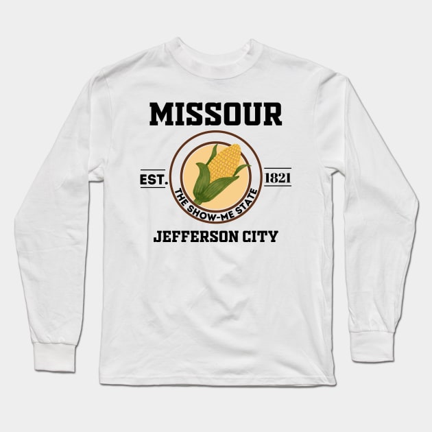 Missouri state Long Sleeve T-Shirt by Freaky Designer